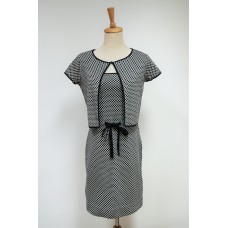 A014 [全新] Christian Dior格紋連身短裙套裝