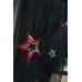 A038 P.A.R.O.S.H.星形珠片裝飾黑色網紗半截長裙
